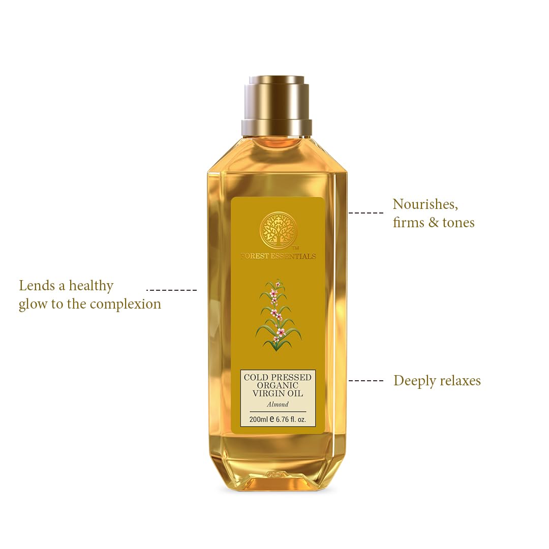Forest Essentials Organic Cold Pressed Virgin Oil Almond – view 3