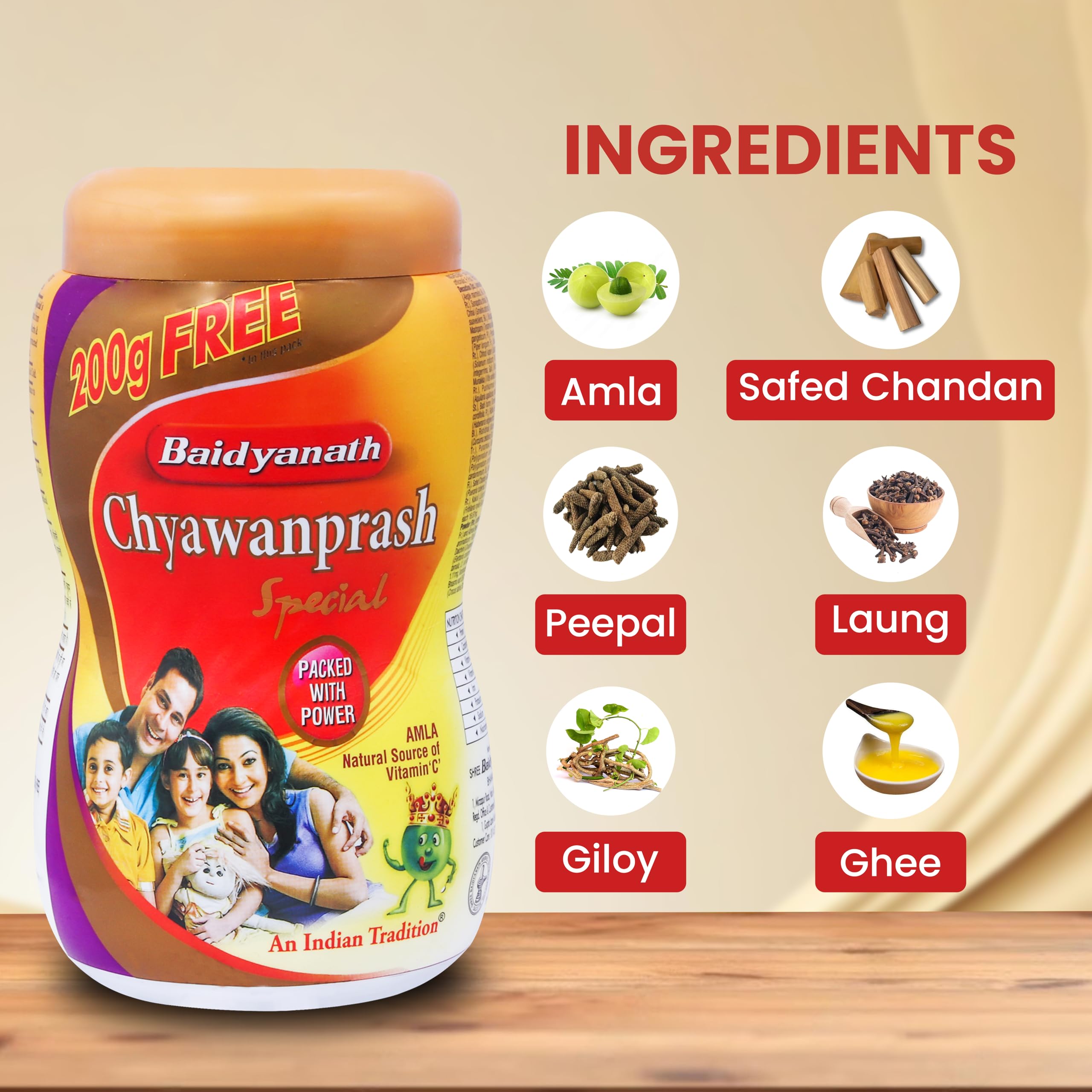 Baidyanath Chyawanprash Special-1.2 Kg – view 5