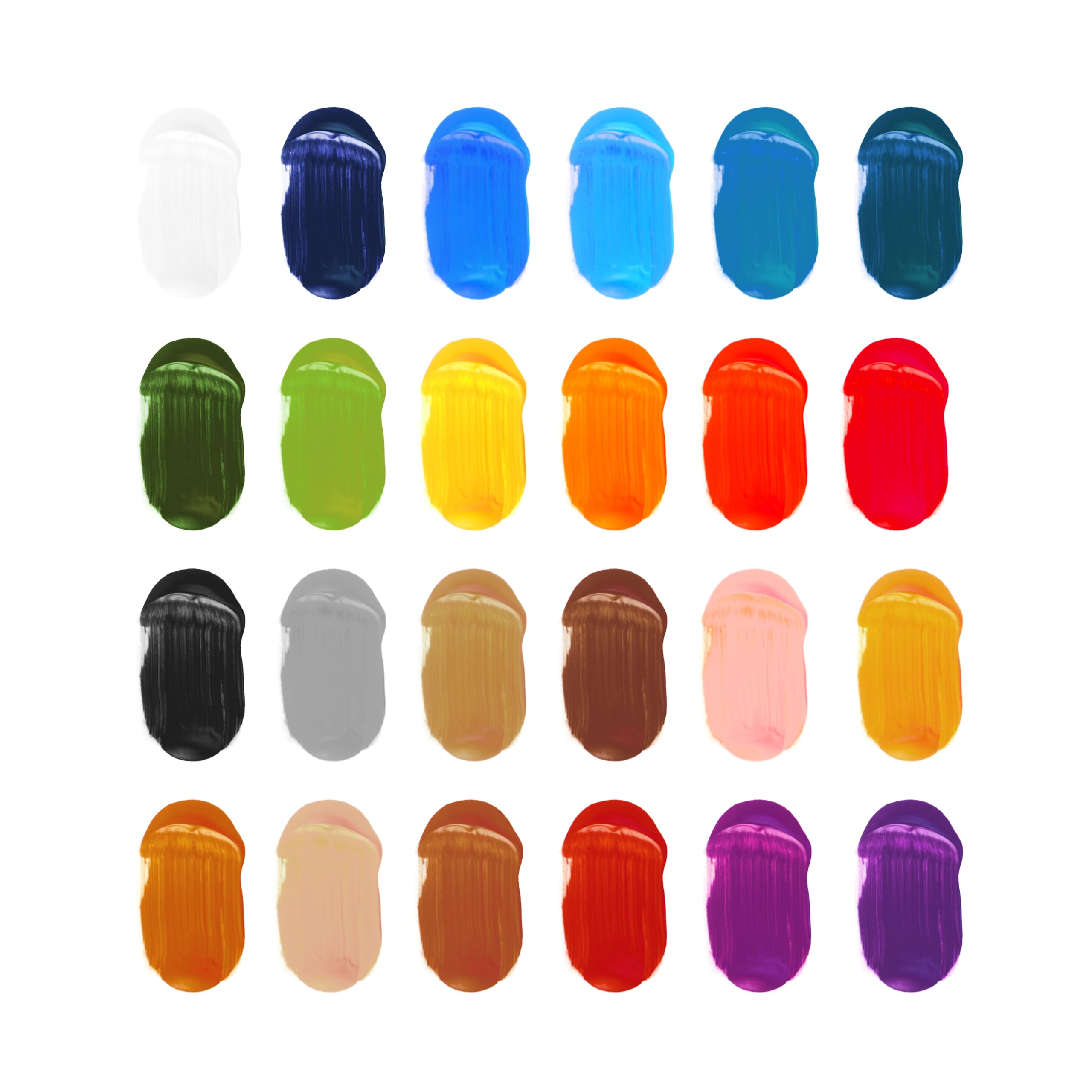 Camel Artist Acrylic Colours 24 Shades, 9ml with 2 Artist Brushes – view 4