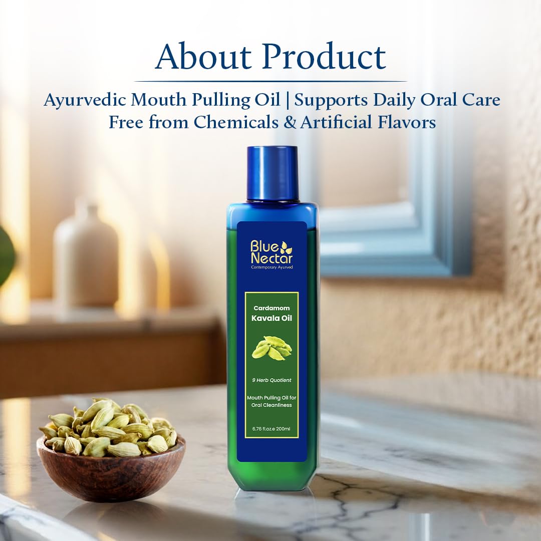 Blue Nectar Cardamom Mint Oil Pulling for Mouth – view 7