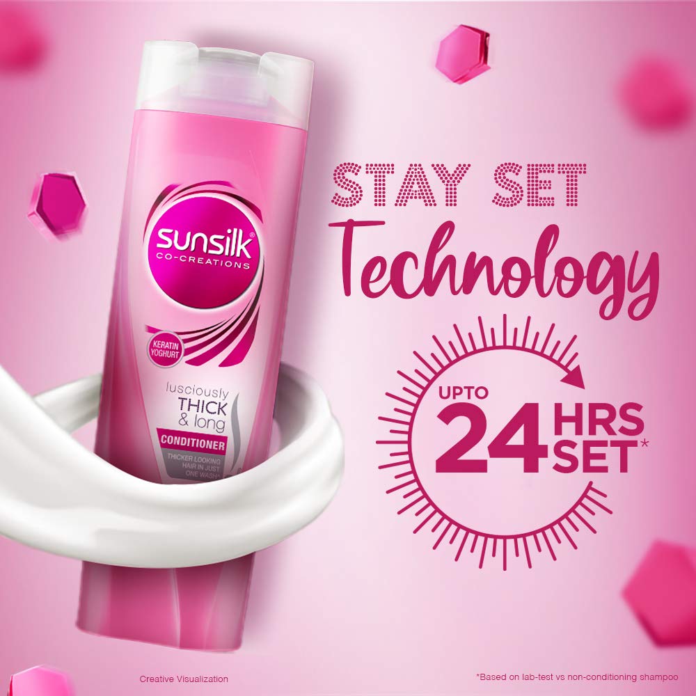 Sunsilk Lusciously Thick & Long Conditioner, 340 ml – view 3