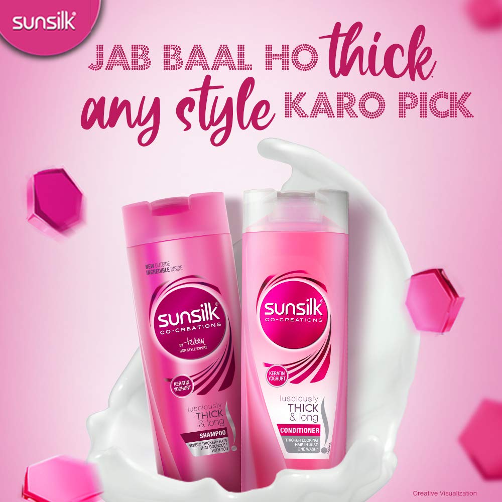 Sunsilk Lusciously Thick & Long Conditioner, 340 ml – view 4