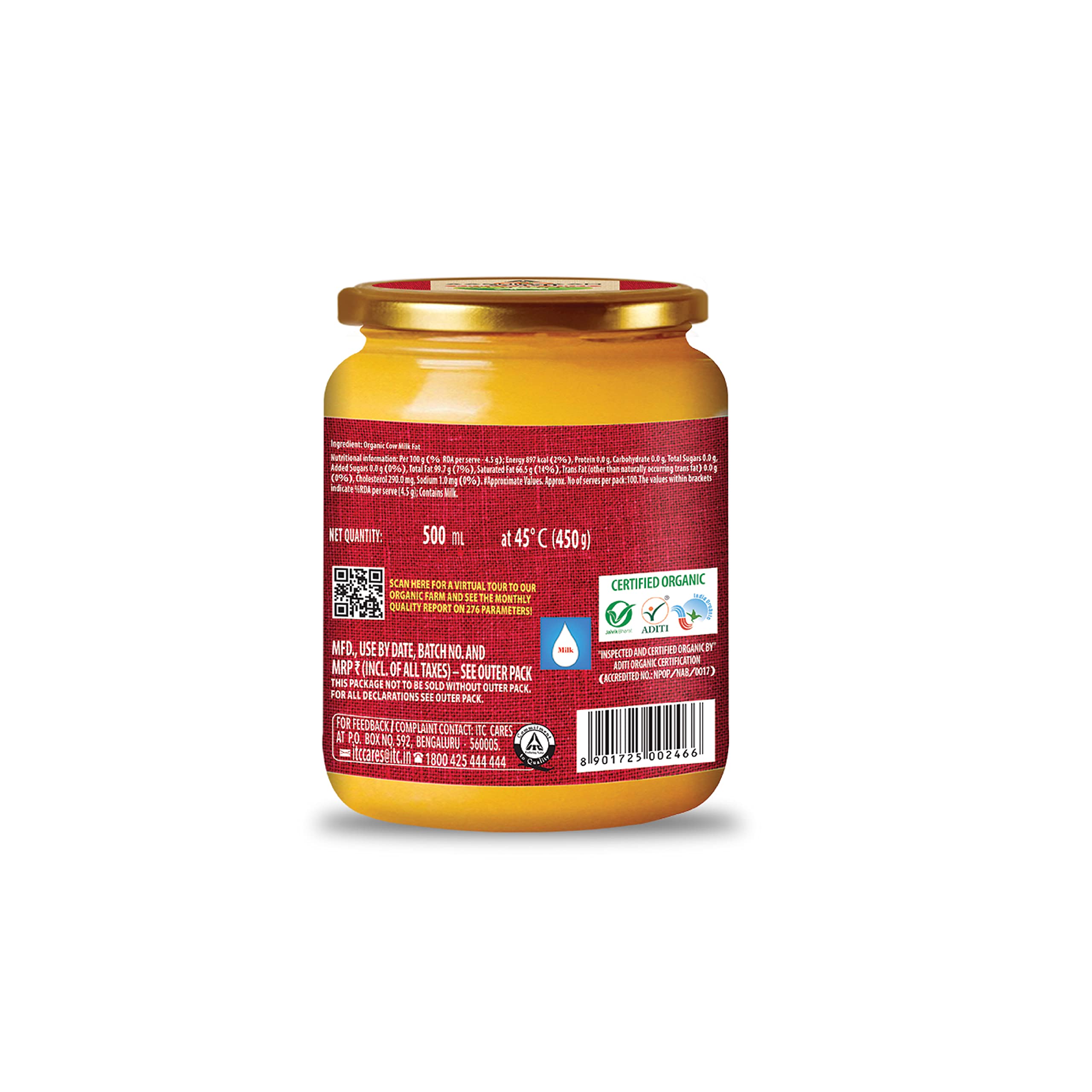 Aashirvaad Svasti Organic Cow Ghee, 500 ml – view 6