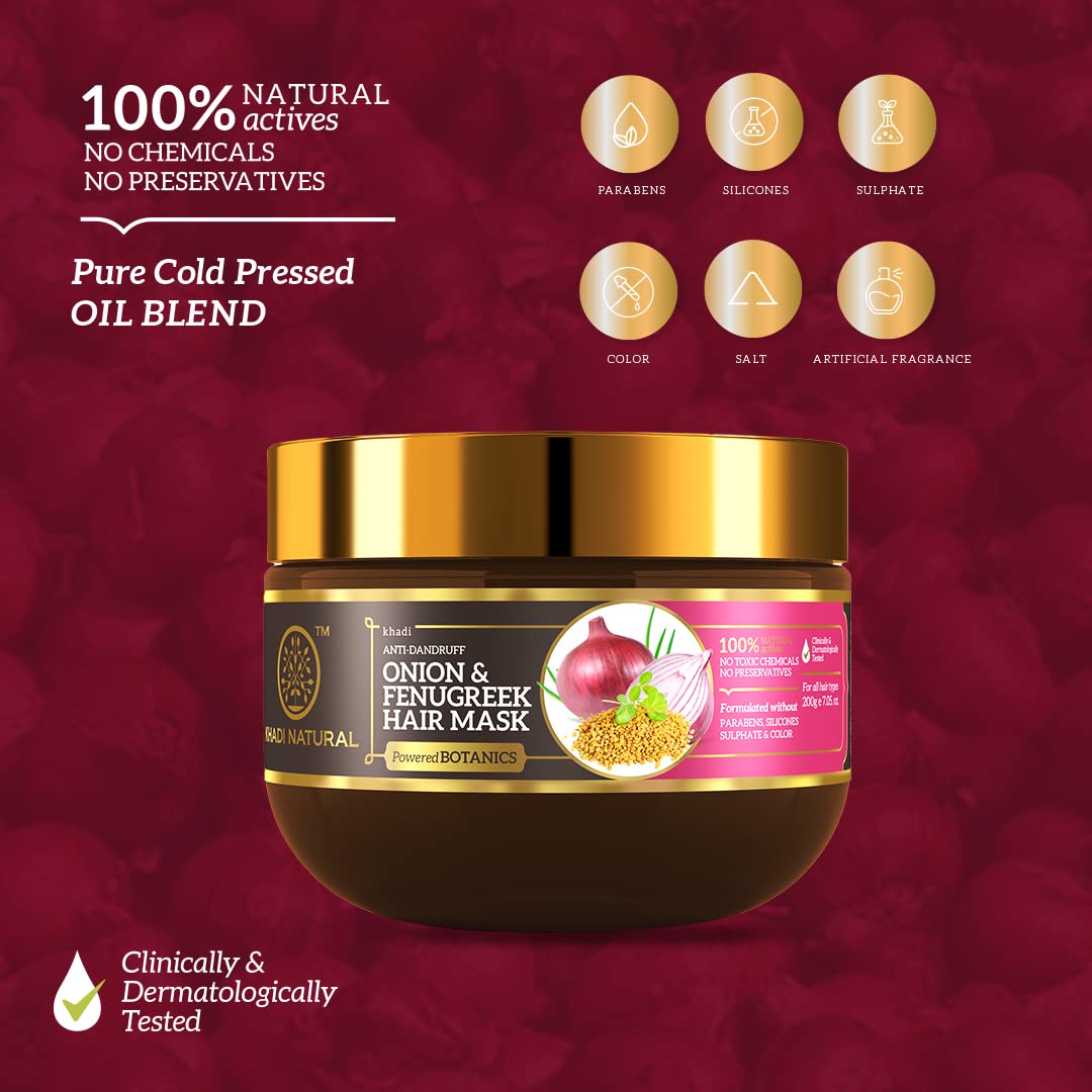 KHADI NATURAL Onion & Fenugreek Hair Mask – view 3
