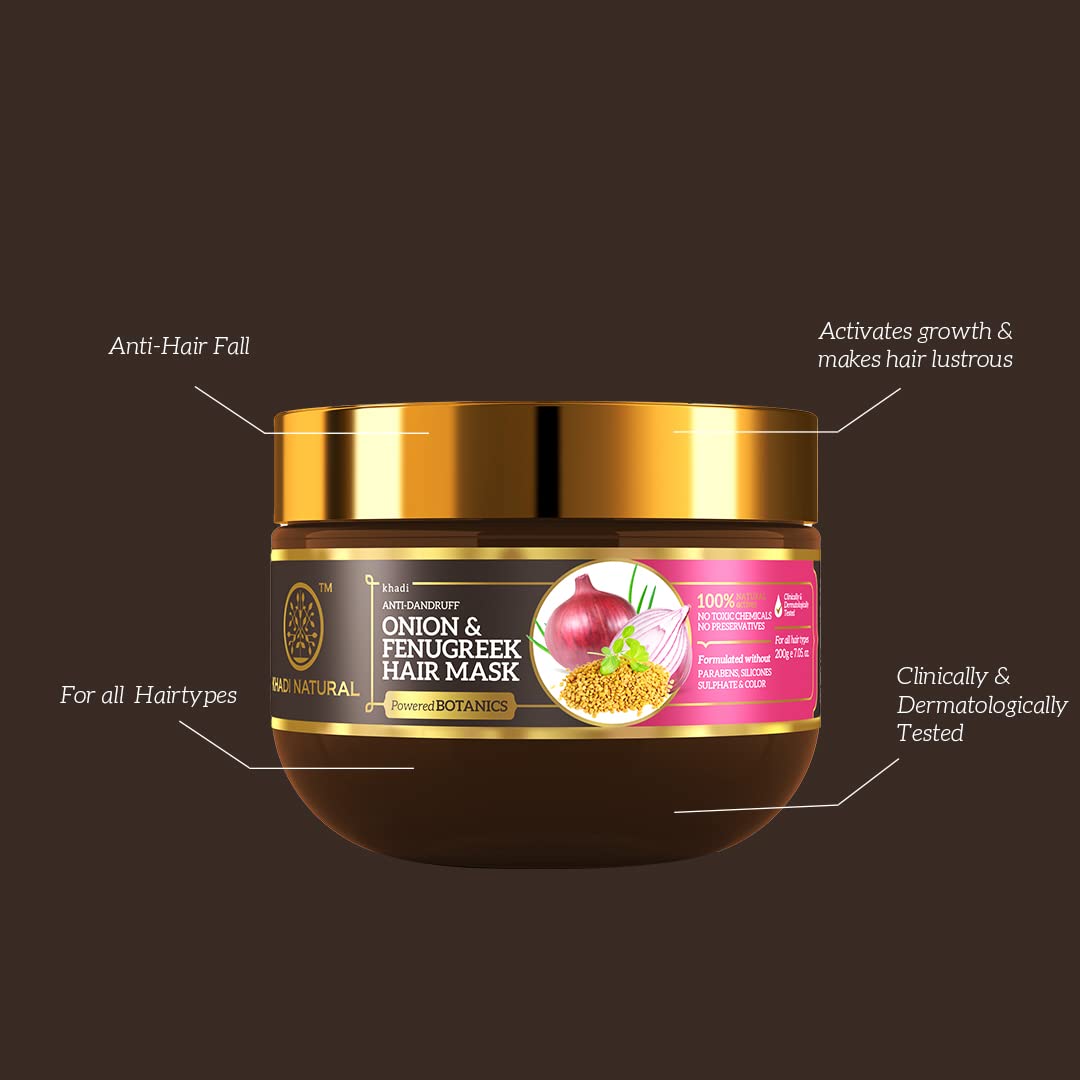 KHADI NATURAL Onion & Fenugreek Hair Mask – view 4