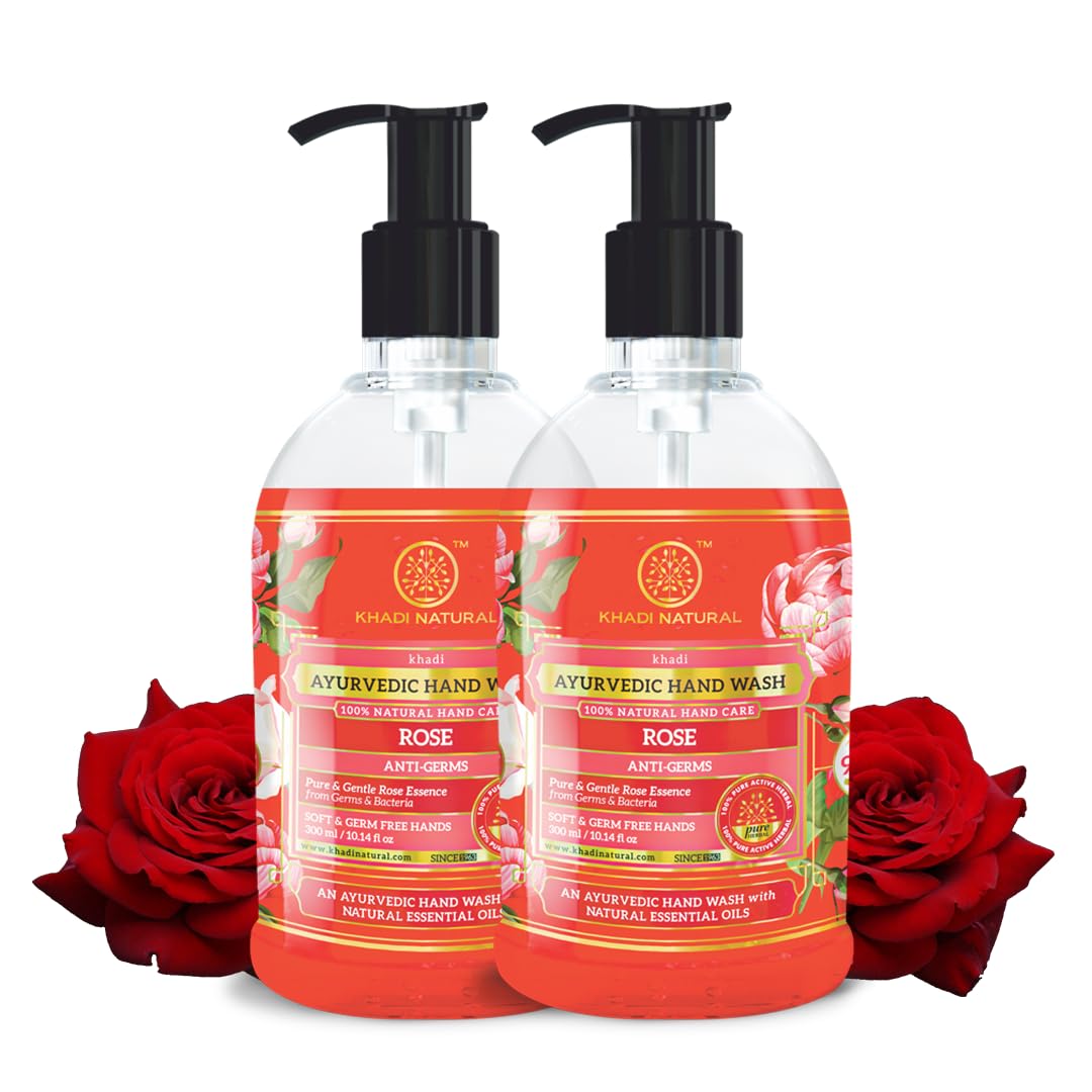 Khadi Natural liquid rose hand wash for sensitive skin