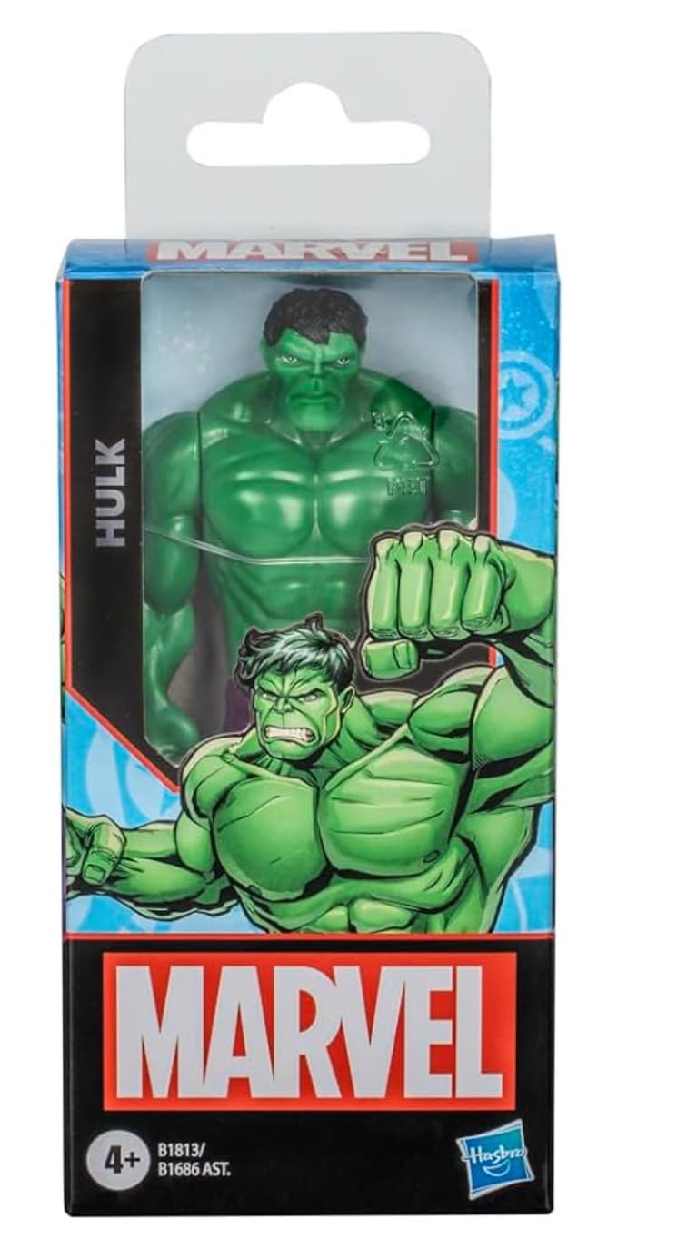 Marvel Hulk Action Figure, 6-Inch, Super Hero Toy for Kids Ages 4 Years and Above – view 2