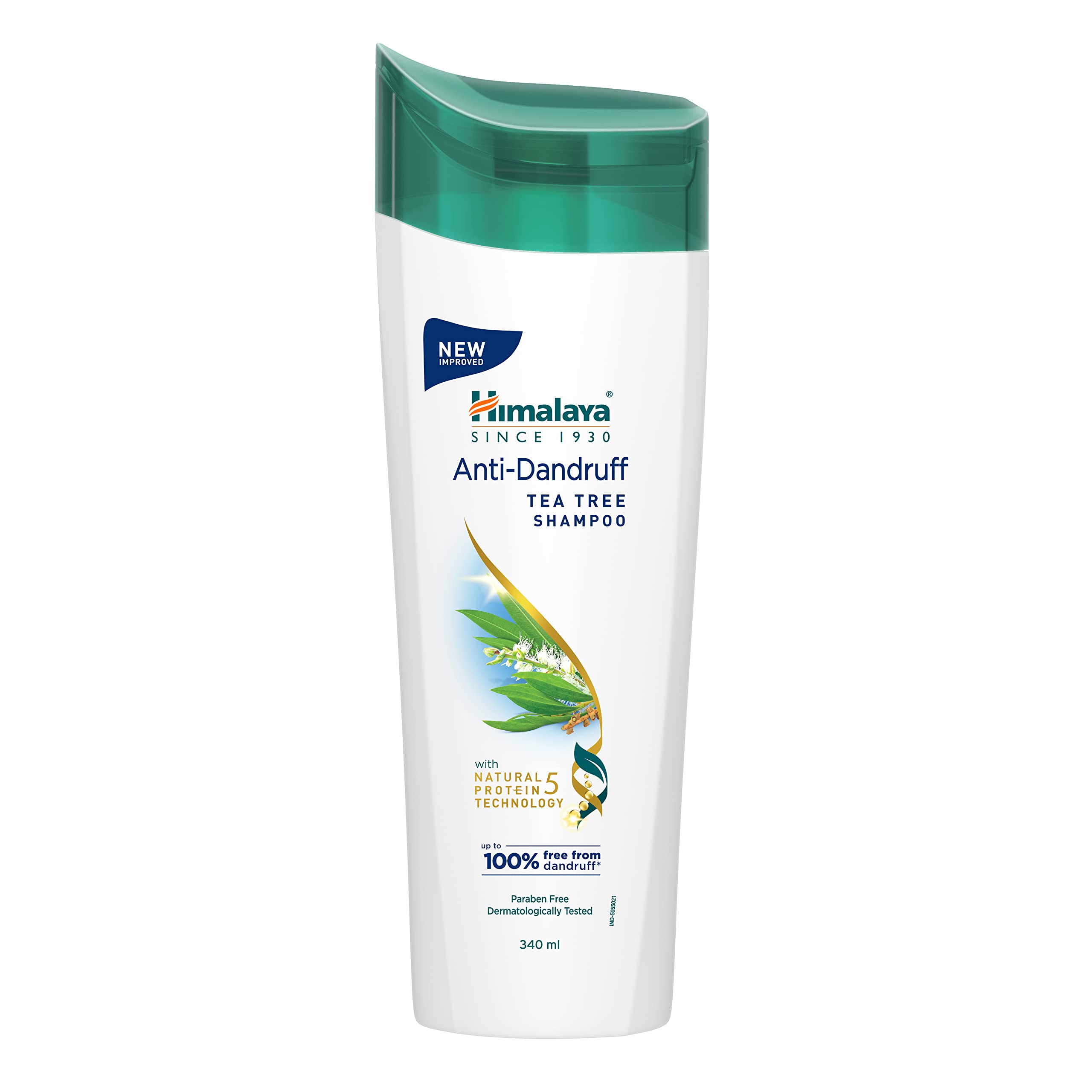 Himalaya tea tree anti-dandruff shampoo 340 ml bottle packaging