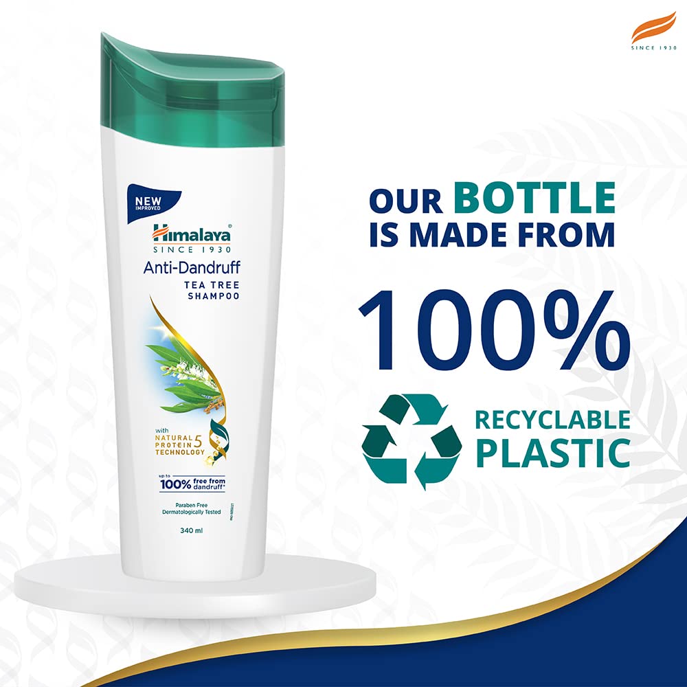 Himalaya Anti-Dandruff Tea Tree Shampoo, Removes up to 100% Dandruff, Soothes Scalp & Nourishes Hair, with Tea Tree oil and Aloe Vera, for men and women, 340ml – view 7