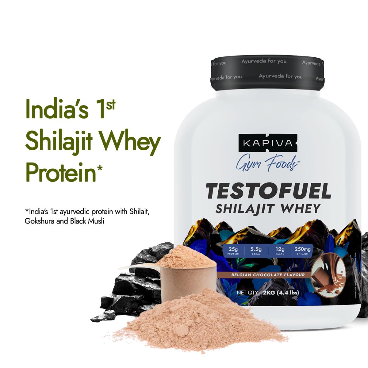 Kapiva Testofuel Shilajit Whey Protein – view 2