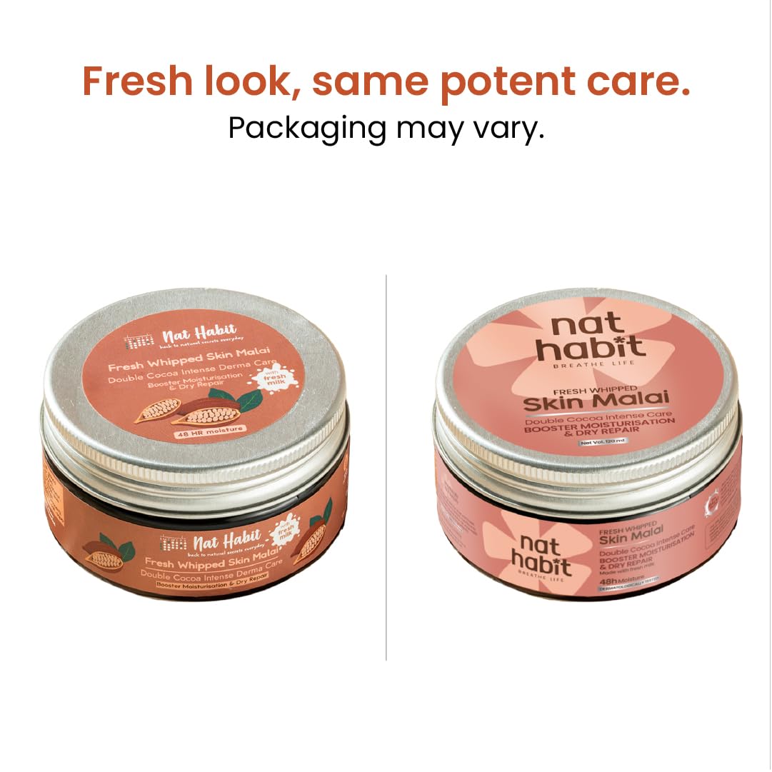 Nat Habit Double Cocoa Moisturiser, Skin Malai, Body Cream, Body Butter, Cold Cream Winter – view 2