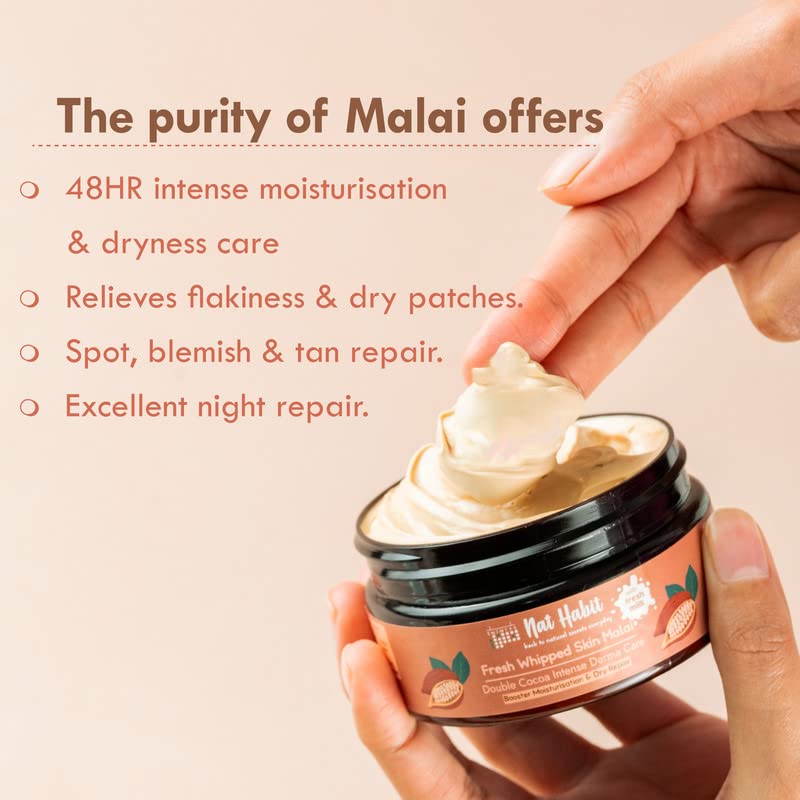 Nat Habit Double Cocoa Moisturiser, Skin Malai, Body Cream, Body Butter, Cold Cream Winter – view 5