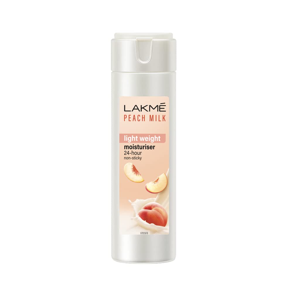 Lakme Peach Milk body lotion 60 ml bottle front view