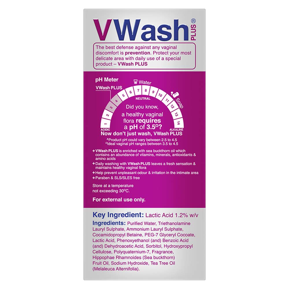 VWash Plus Expert Intimate Hygiene, 100ml, Hygiene Wash for Women, Vaginal Wash, Prevents Itching, Irritation & Dryness, Suitable For All Skin Types – view 2