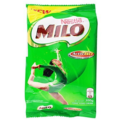 Front of Nestlé Milo Activ Go sweet chocolate malt pouch 300 g