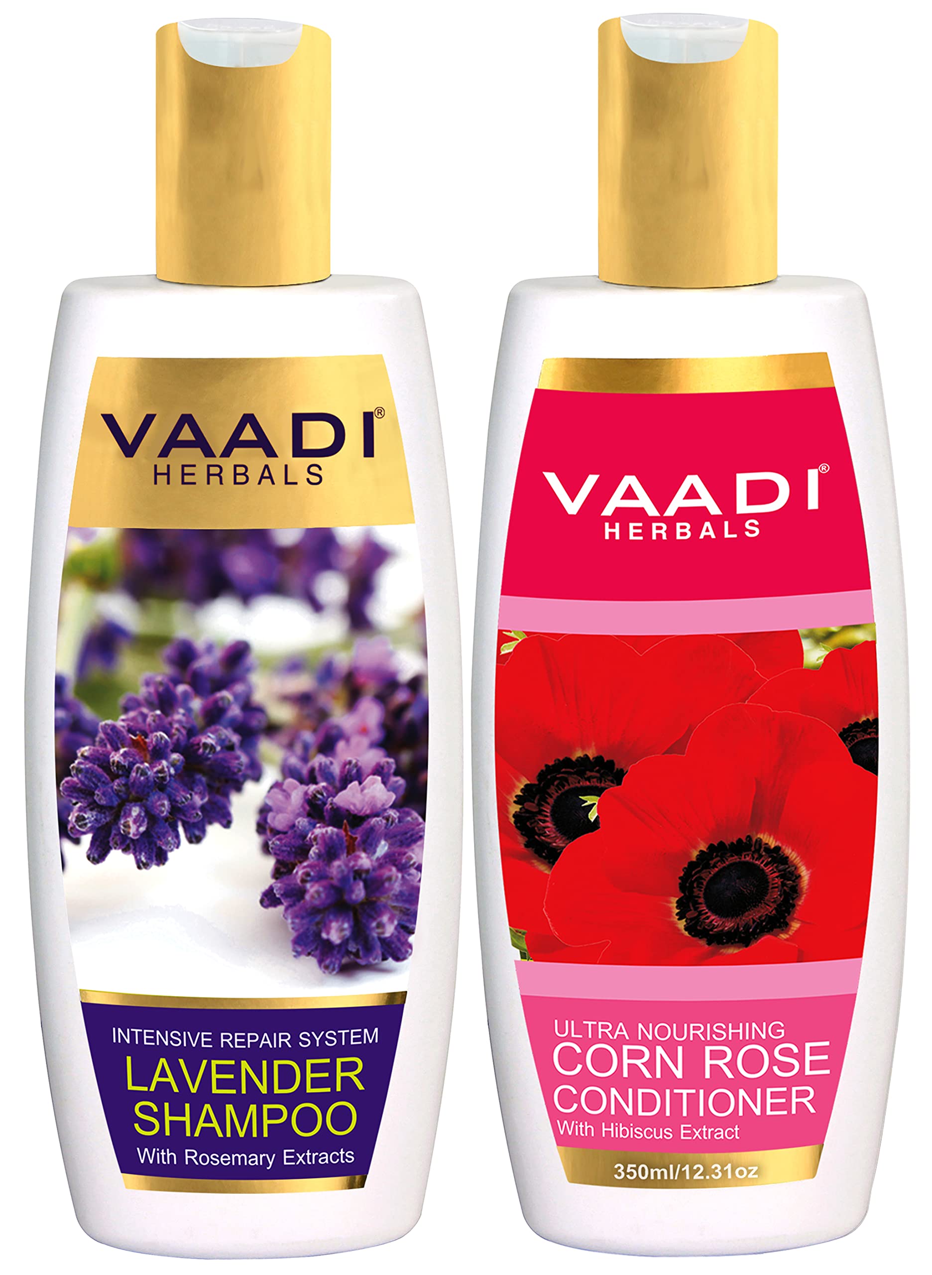 Vaadi Herbals Lavender Shampoo, 350ml with Corn Rose Conditioner, 350ml – view 2