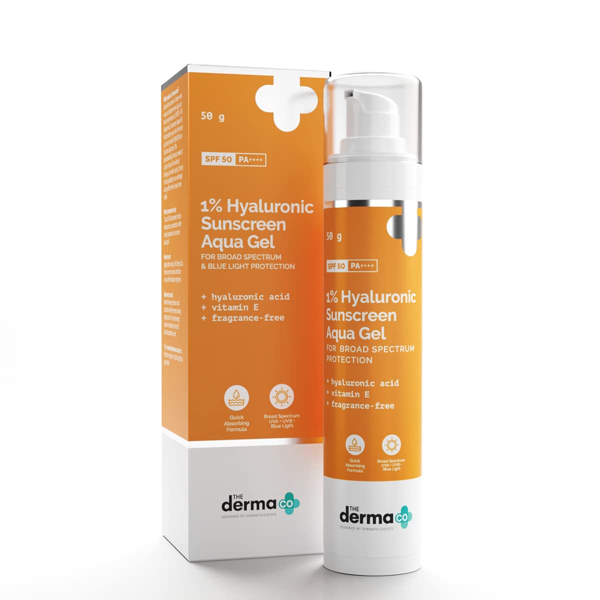 The Derma Co SPF 50 aqua gel sunscreen pack