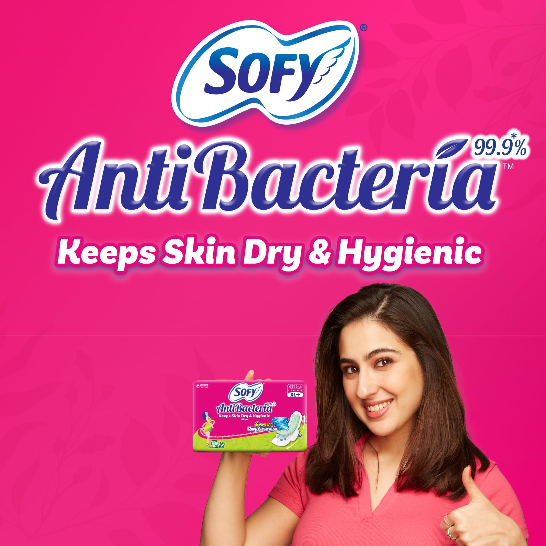 Sofy Women Anti Bacteria Extra Long Sanitary Pads, X-Large, Pack Of 48, 1 count – view 4