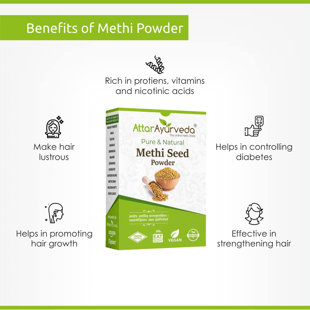 Attar Ayurveda Methi Seed Powder For Hair Growth - 200 g – view 4