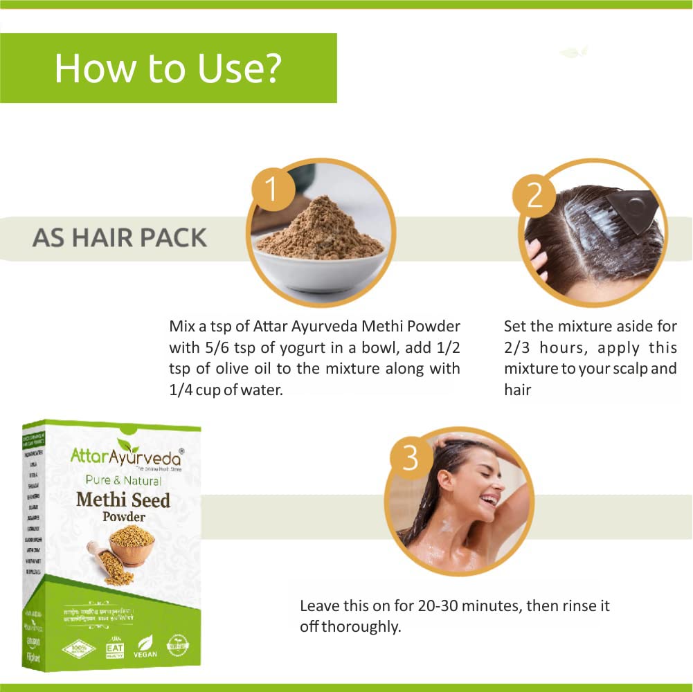 Attar Ayurveda Methi Seed Powder For Hair Growth - 200 g – view 5