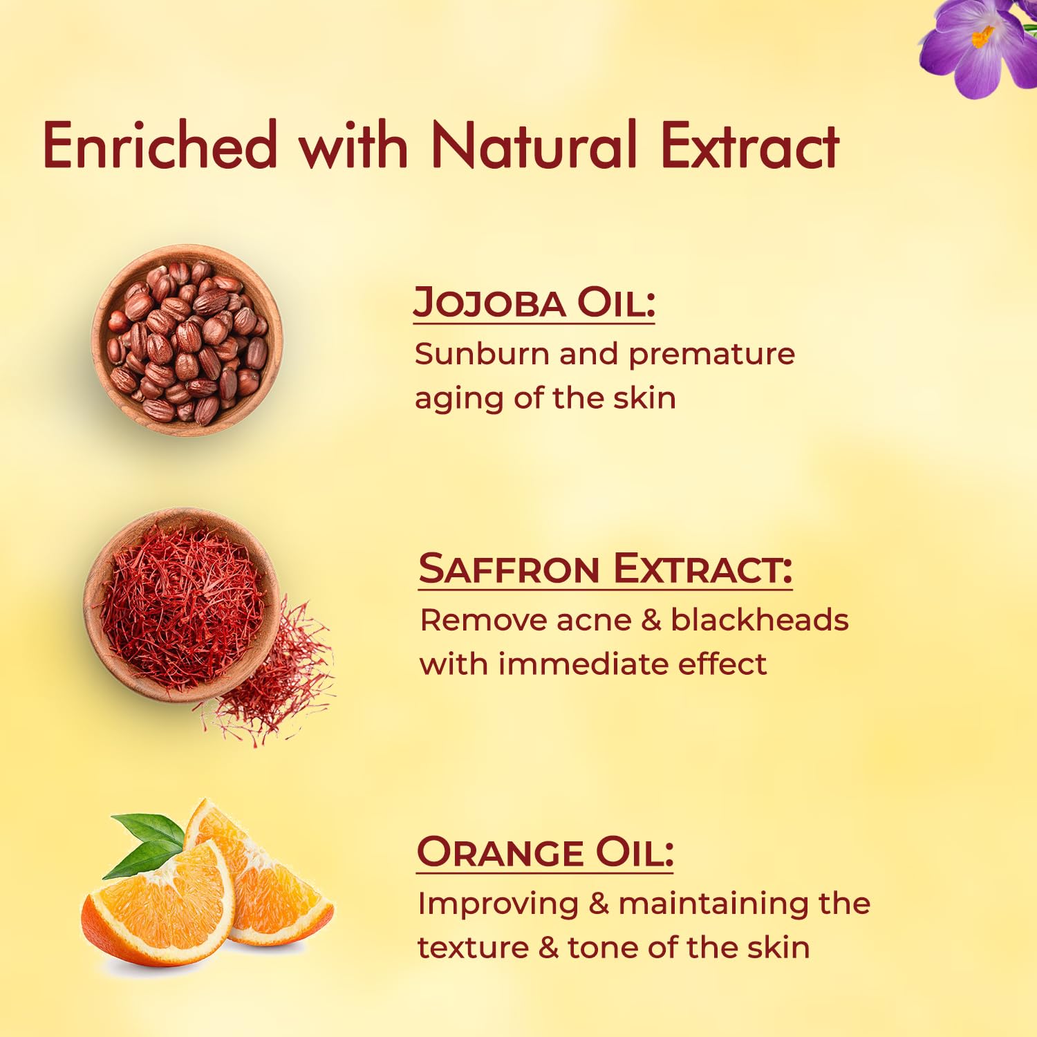 NutriGlow NATURAL'S Advanced Pro Formula Gold Kesar Facial Kit for Glowing Skin – view 4