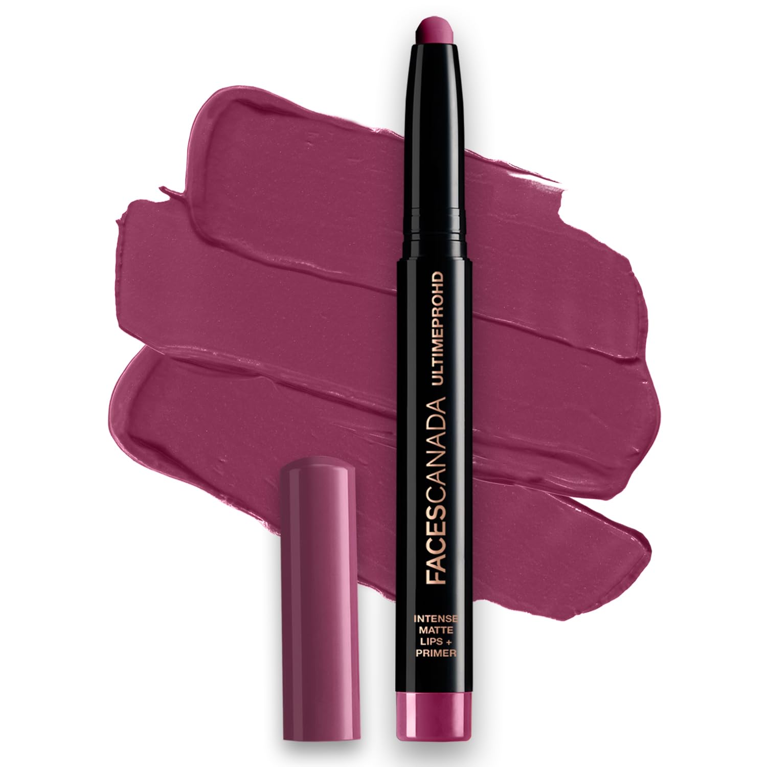Primer-infused FACESCANADA matte lipstick in Mulberry Magic plum tone