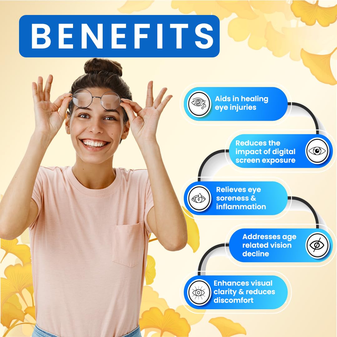 Isotine Gold Pack Eye Drops & ISO Neuron Capsules for Serious Eye Problems with Goodness of 15+ Ayurvedic herbs (10ml x 4 drops, 60 Caps). – view 4