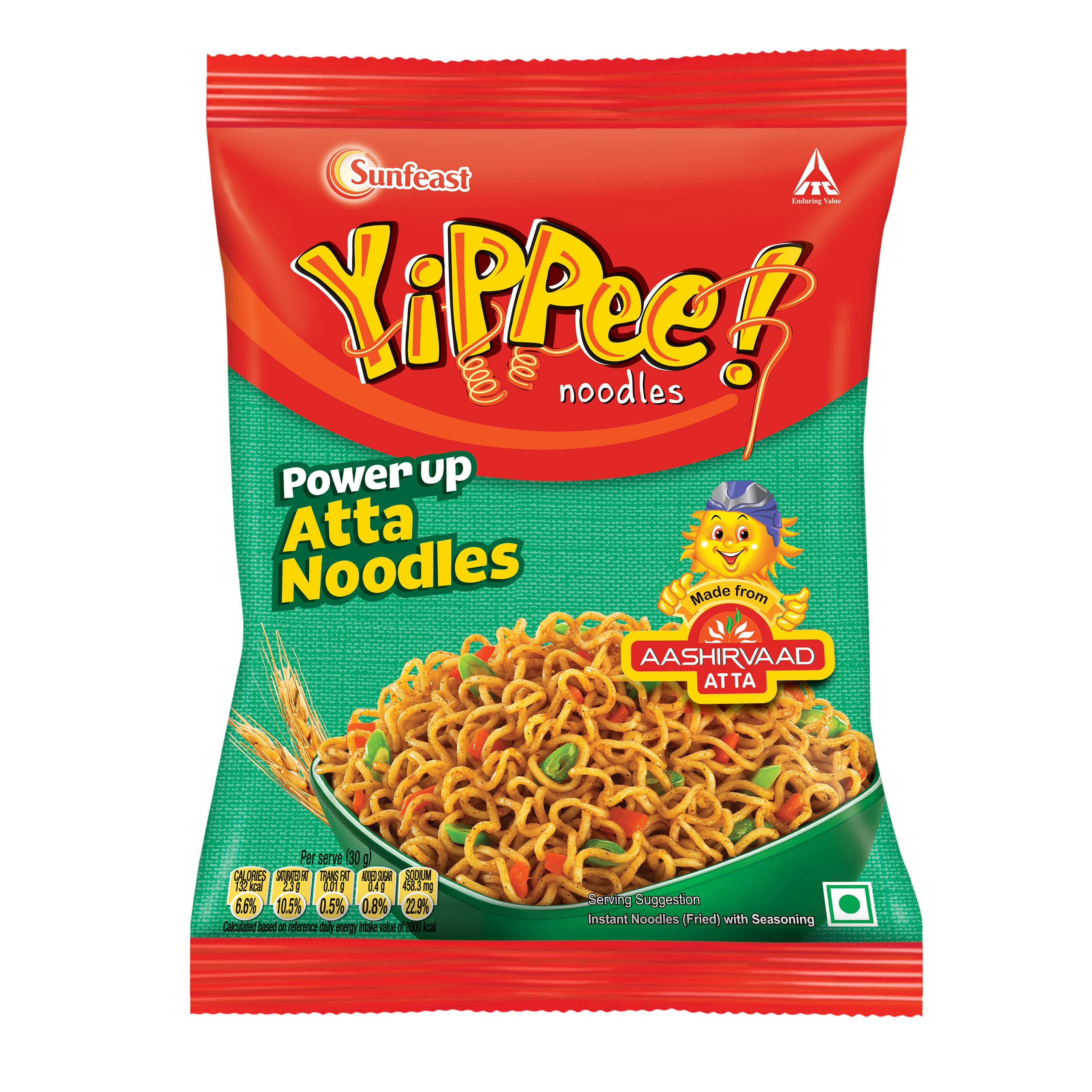 Pack of Sunfeast YiPPee Power Up Atta Noodles 70 g