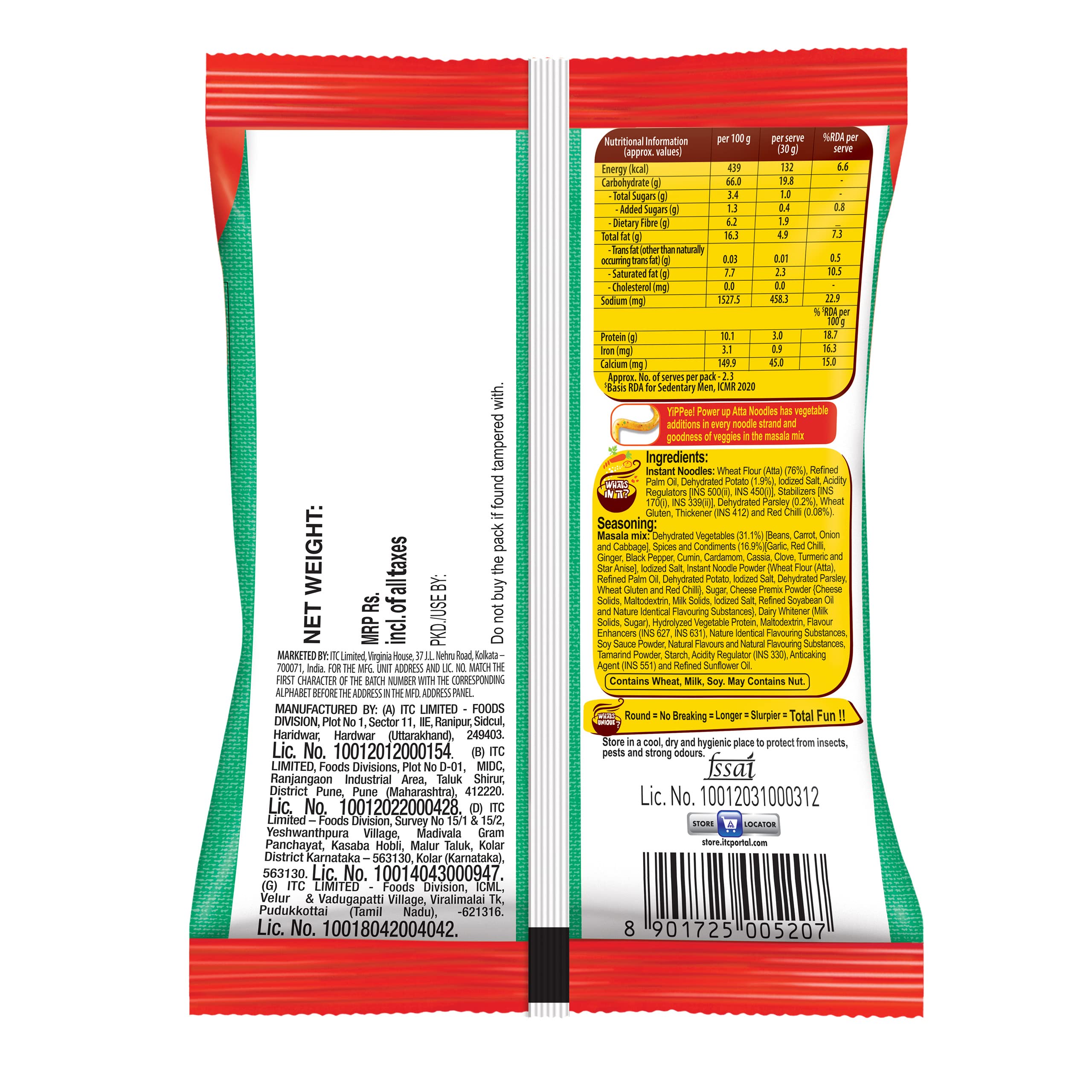 Sunfeast YiPPee! Power Up Atta Noodles, Instant Noodles (Single Pack), 70g – view 2