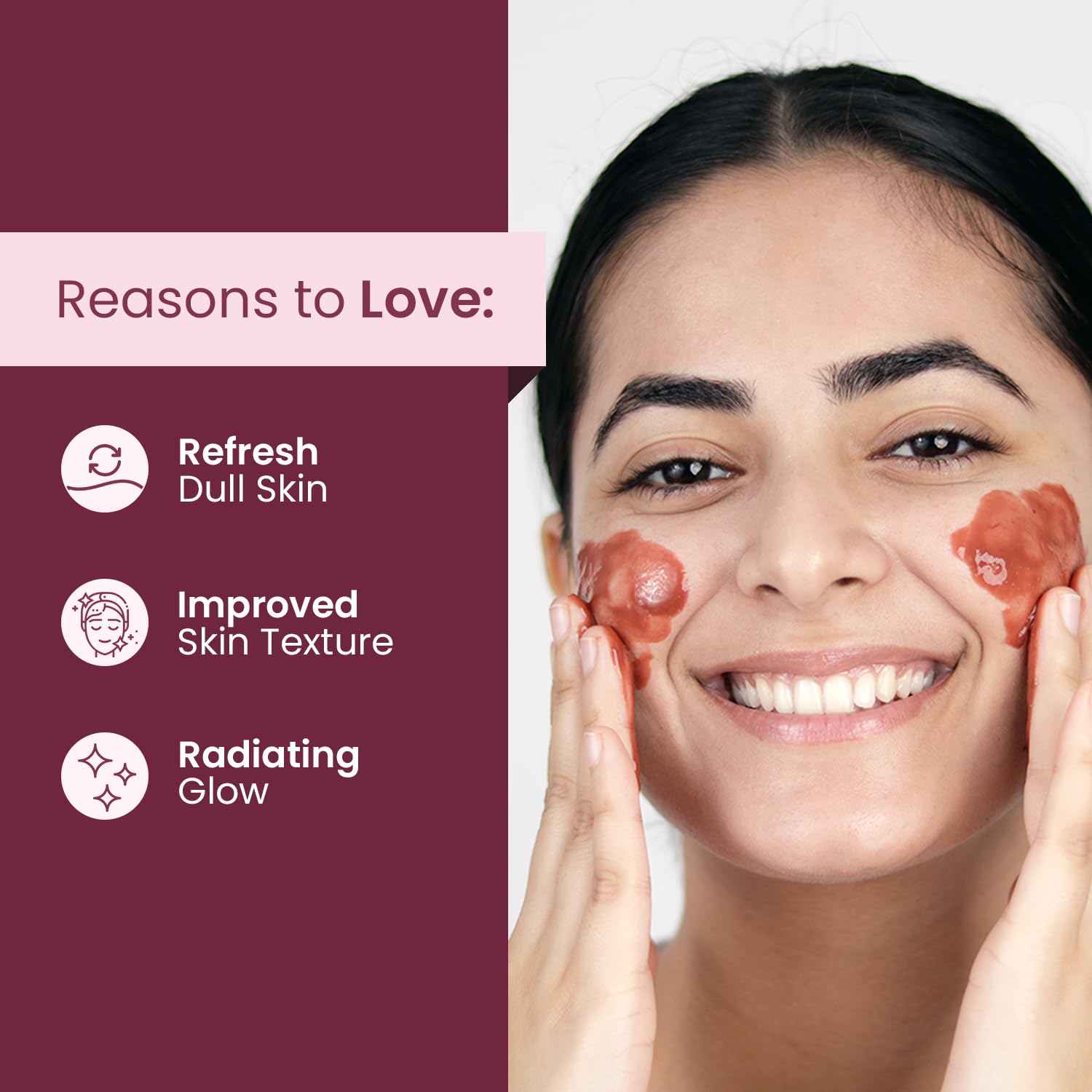 Mother Sparsh Rose & Beetroot Ubtan Face Wash for Dull, Dry & Uneven Skin – view 2