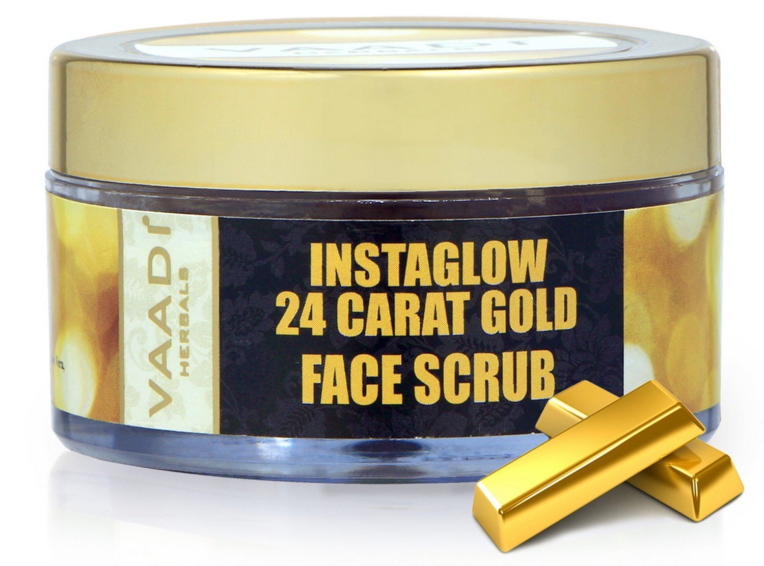 Vaadi Herbals 24 Carat Gold Scrub, Sandalwood and Turmeric, 50g – view 2