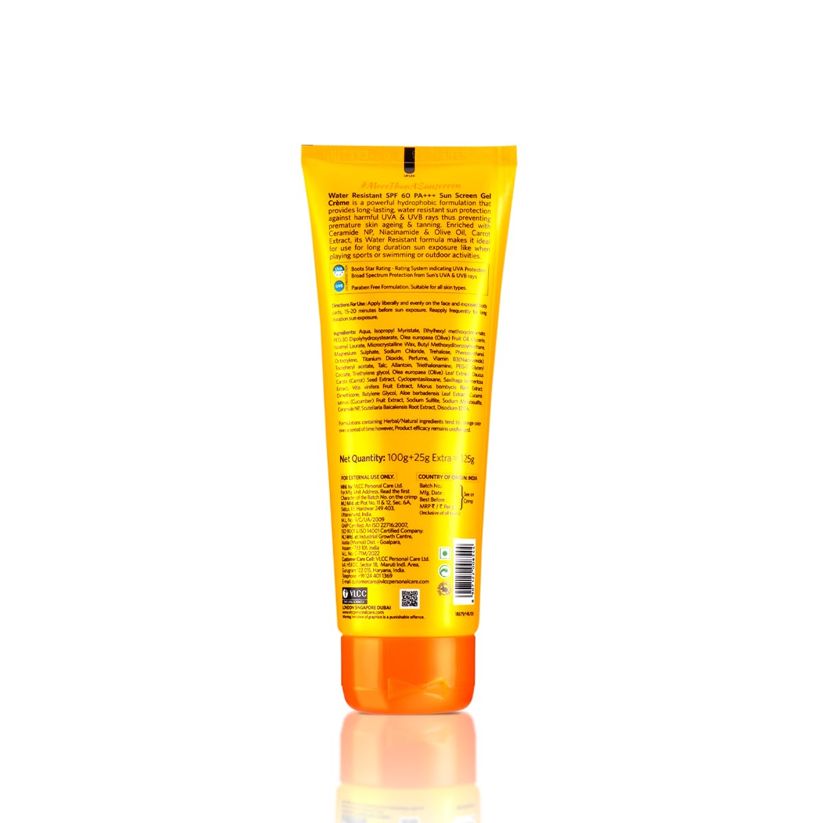 VLCC Water Resistant SPF 60 PA+++ Sunscreen Gel Crème - 100g + 25g Extra – view 5