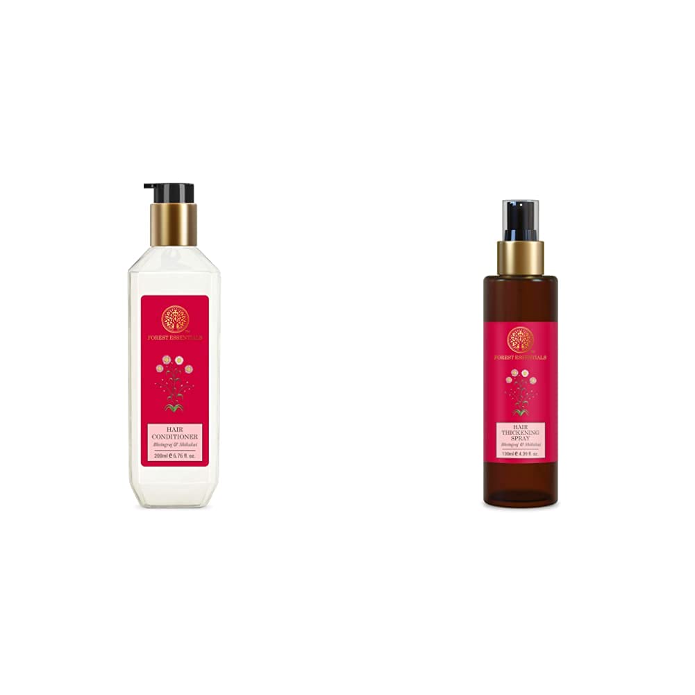 Forest Essentials hair conditioner set with bhringraj shikakai spray duo