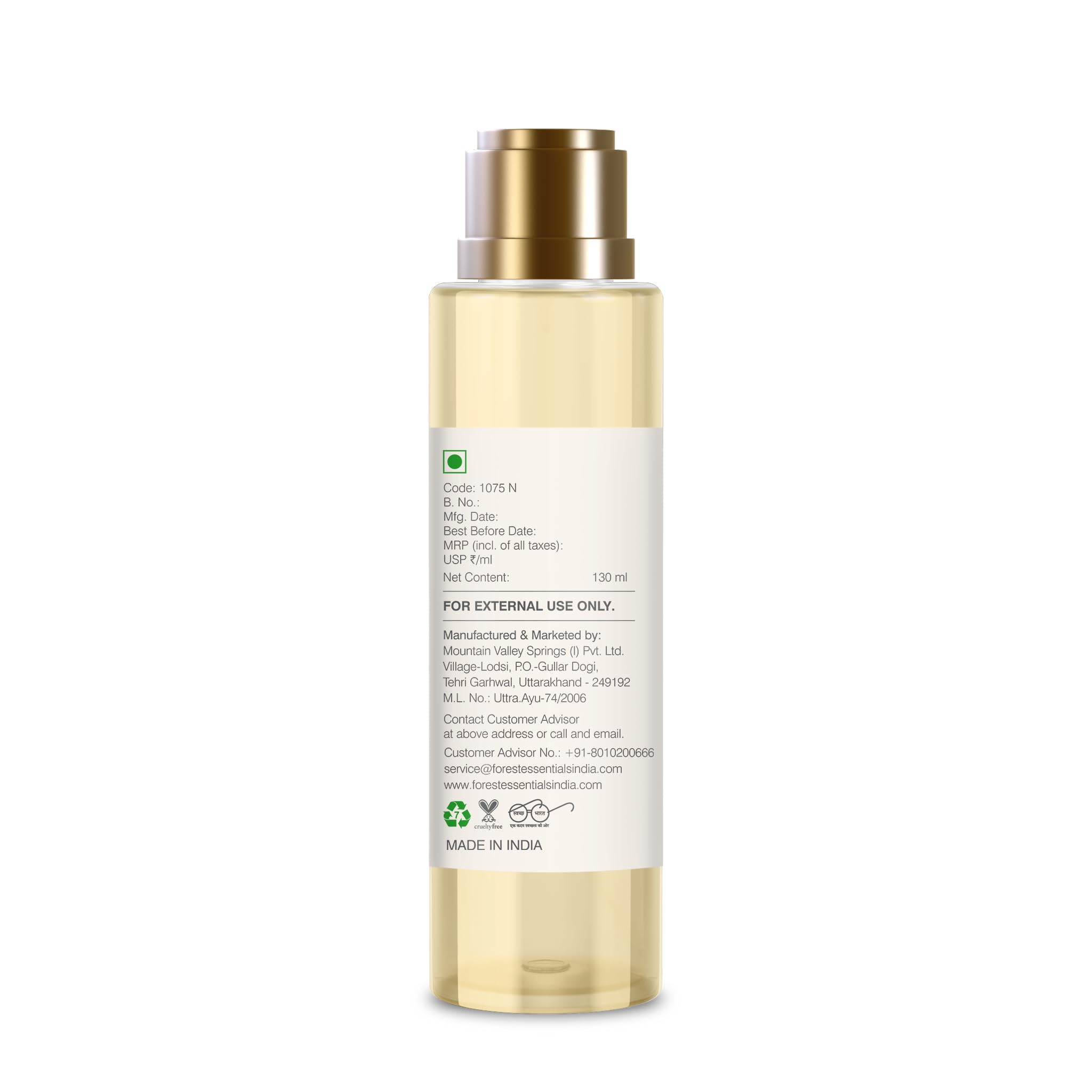 Forest Essentials After Bath Oil Oudh & Green Tea – view 5