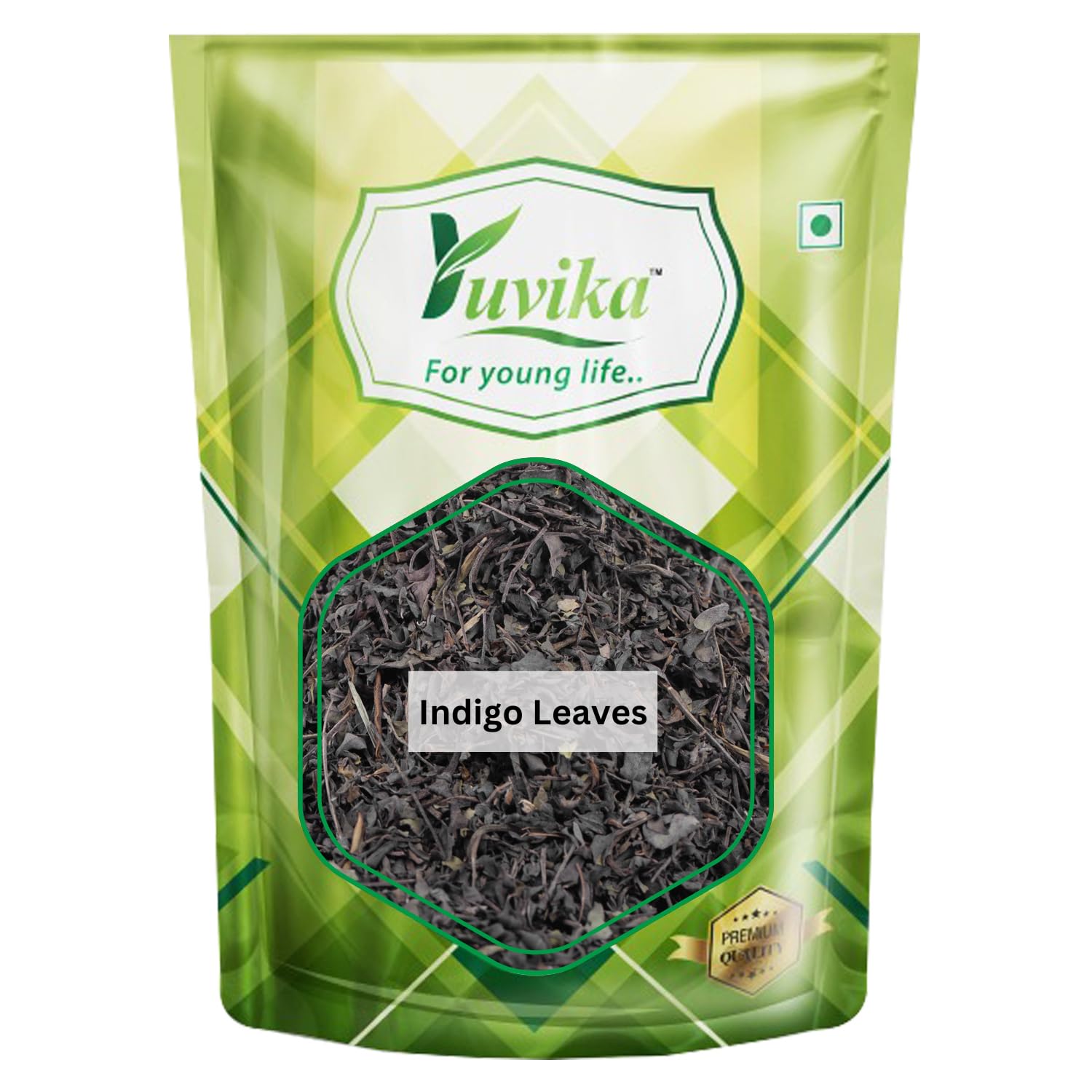 Yuvika Indigofera tinctoria indigo leaves in 200 gram bag