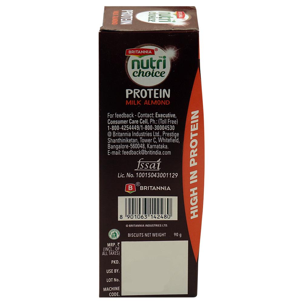 Britannia Nutri Choice Protein Milk Almond Biscuits 90 G – view 2