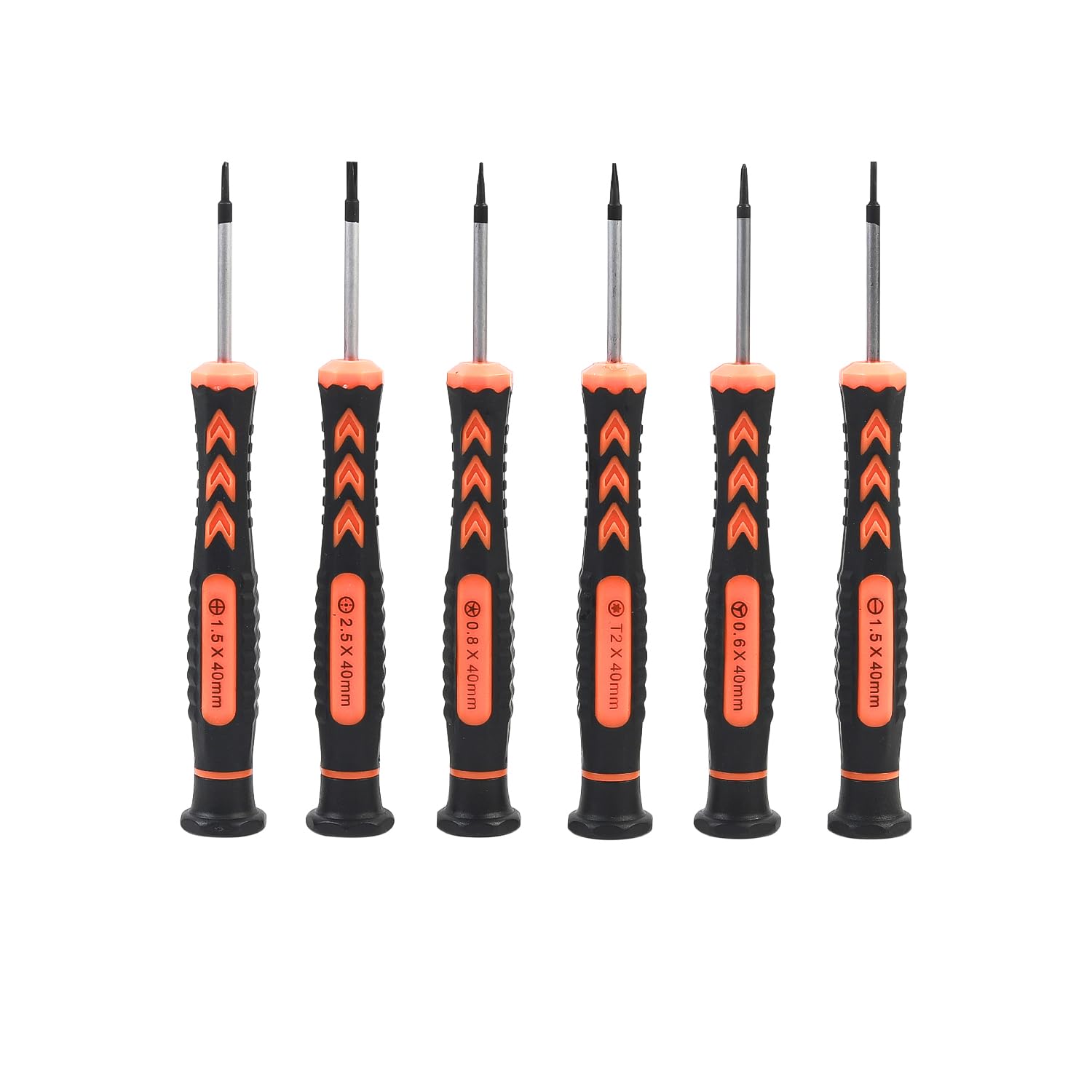 Spartan Precision Screwdriver Set of 6, Phillips and Flathead Screwdriver Set with Magnetic Tips and Non-Skid Handle,Small Repair Tool Kit for Eyeglasses/iPhone/Computer/Jewelry/Watch/Electronics – view 2