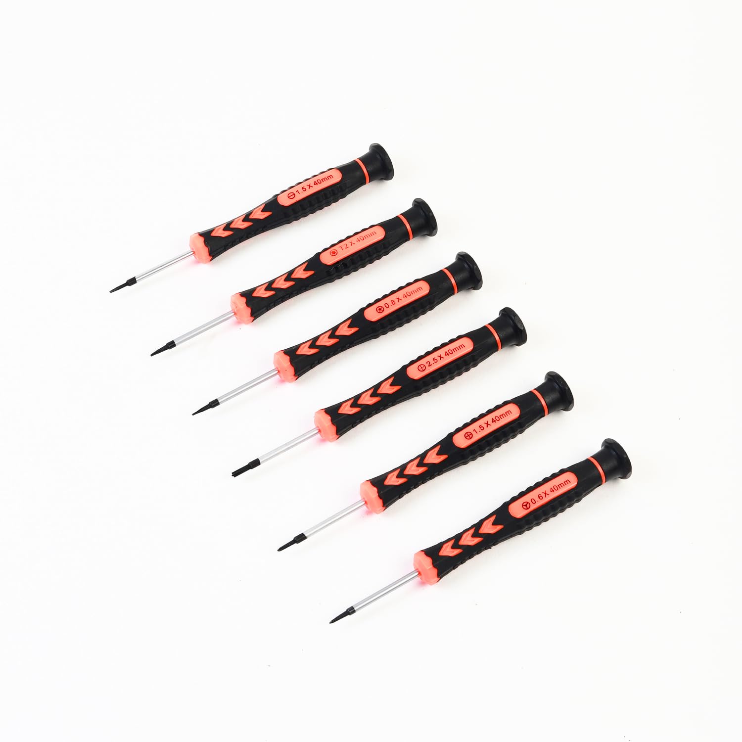 Spartan Precision Screwdriver Set of 6, Phillips and Flathead Screwdriver Set with Magnetic Tips and Non-Skid Handle,Small Repair Tool Kit for Eyeglasses/iPhone/Computer/Jewelry/Watch/Electronics – view 3