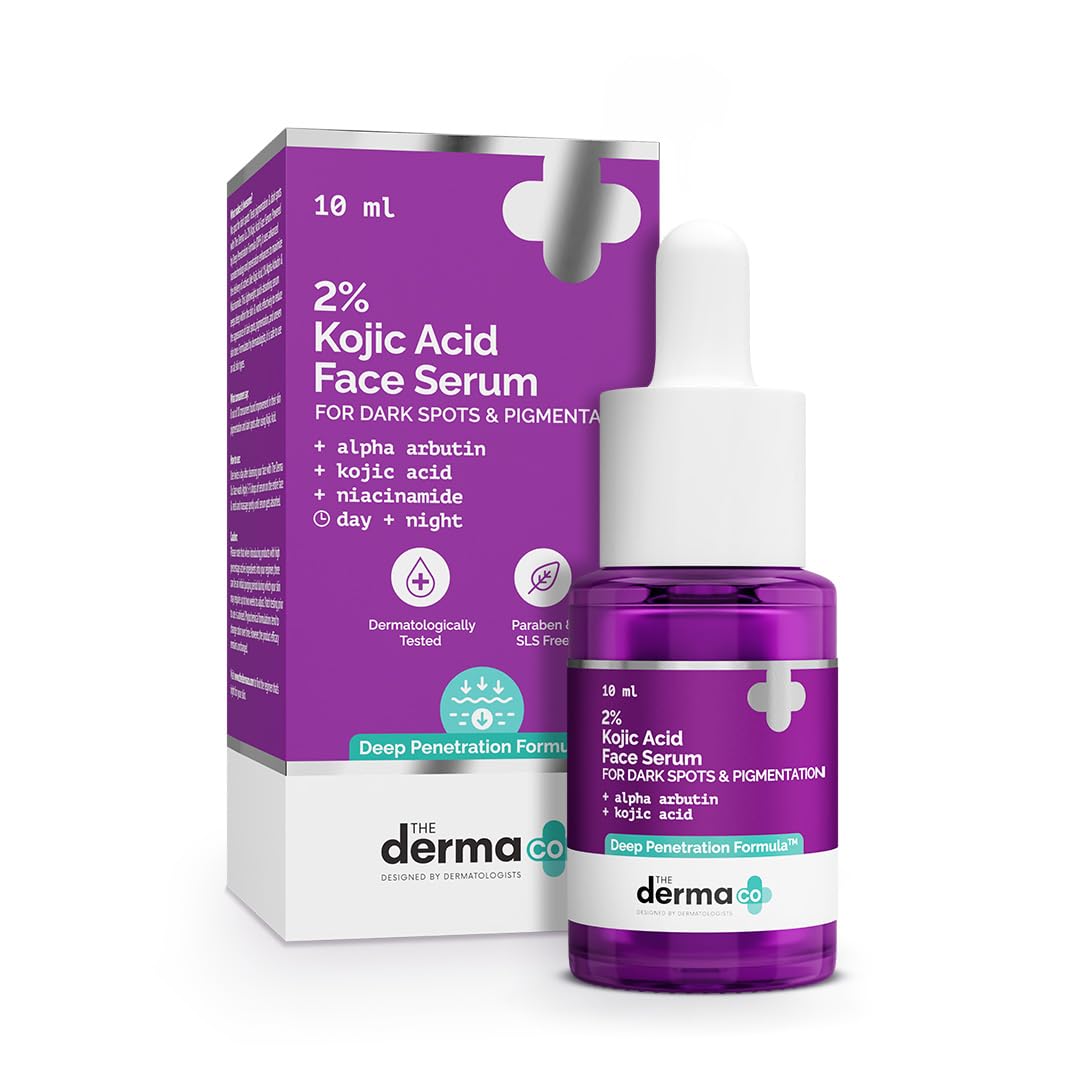 The Derma Co kojic acid face serum for brightening care