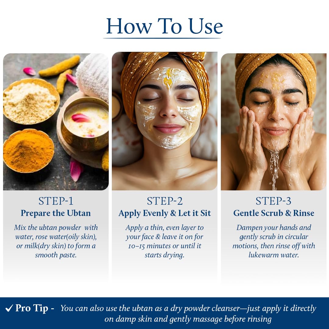 Blue Nectar Turmeric Ubtan Face Pack Powder – view 4