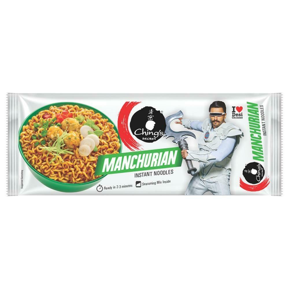 Ching's Secret Manchurian noodles pack with seasoning mix sachets