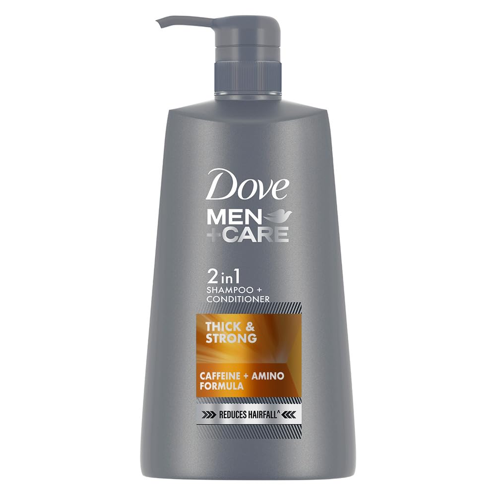 Dove Men+Care 650 ml coffee-scented 2-in-1 shampoo bottle