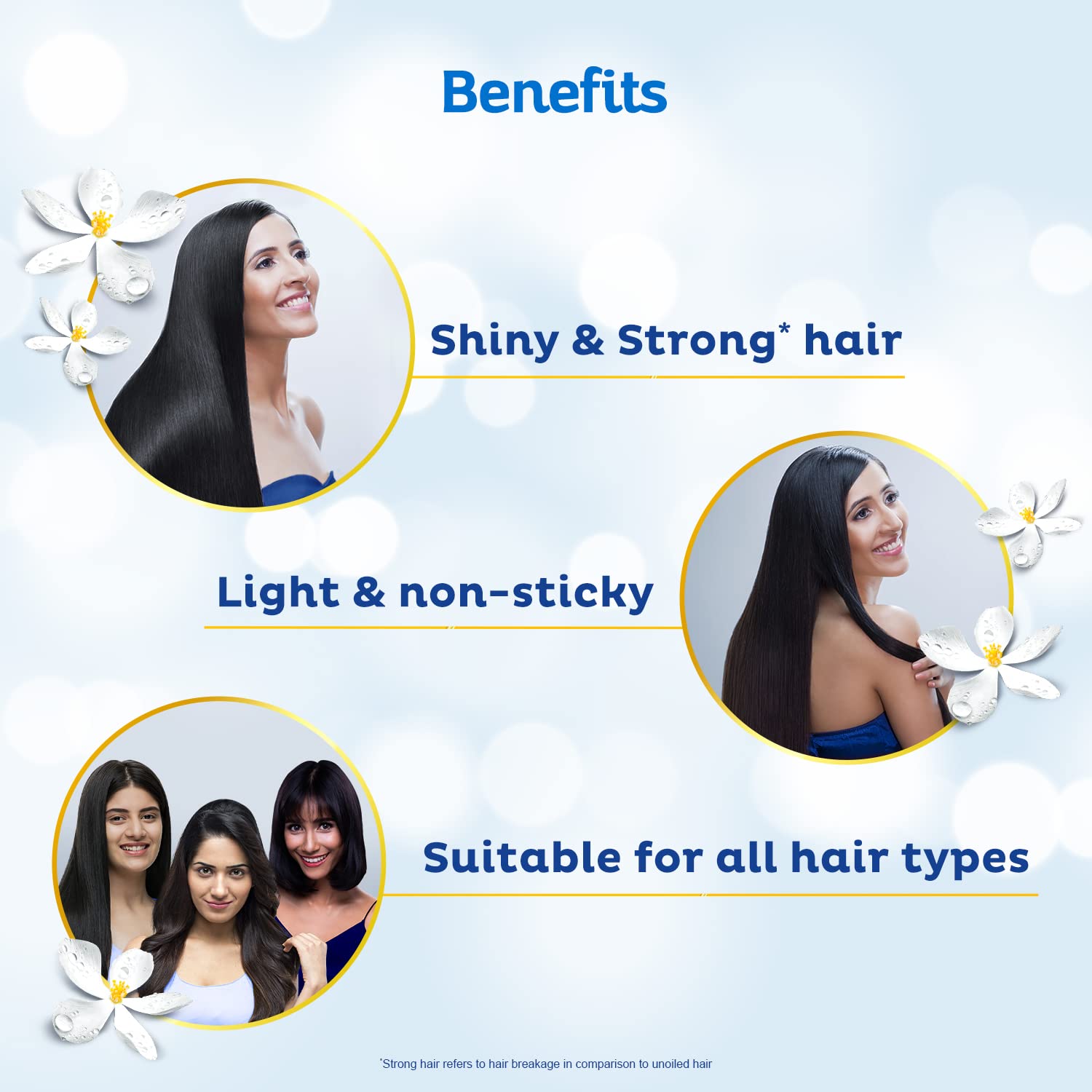 Parachute Advansed Jasmine Gold Non-Sticky Coconut Hair Oil With 8x Vitamin-E For Super Shiny Hair, 500ml & Soft Touch Body Lotion With Honey, 100% Natural, Dry Skin Moisturizer, 250 ml – view 4