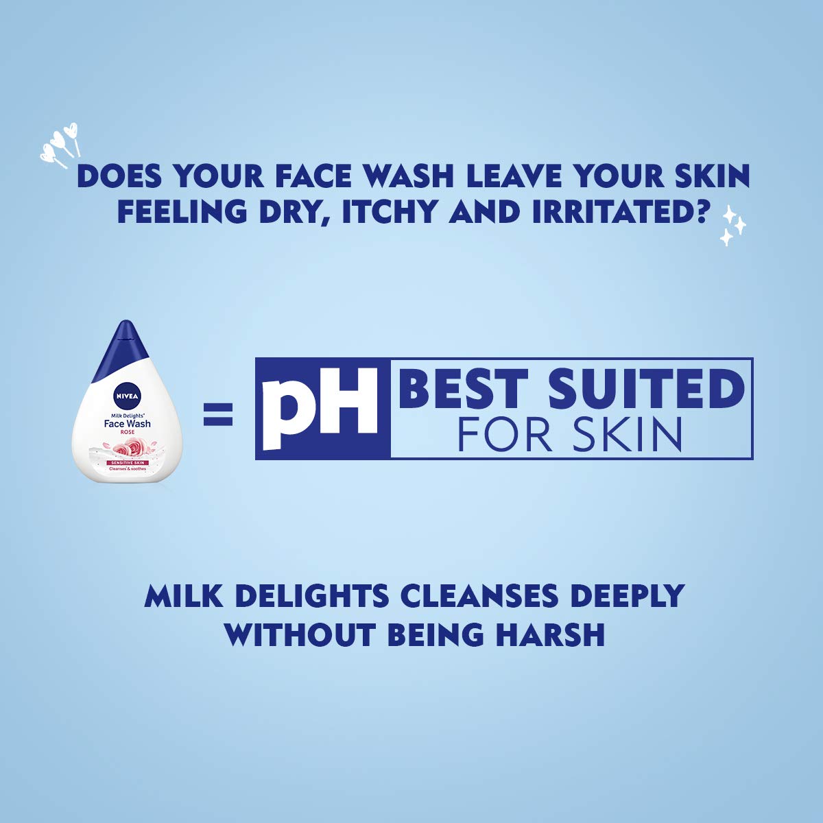 NIVEA Milk Delights Face Wash Caring Rosewater For Sensitive Skin 50ml, 50 ml – view 4