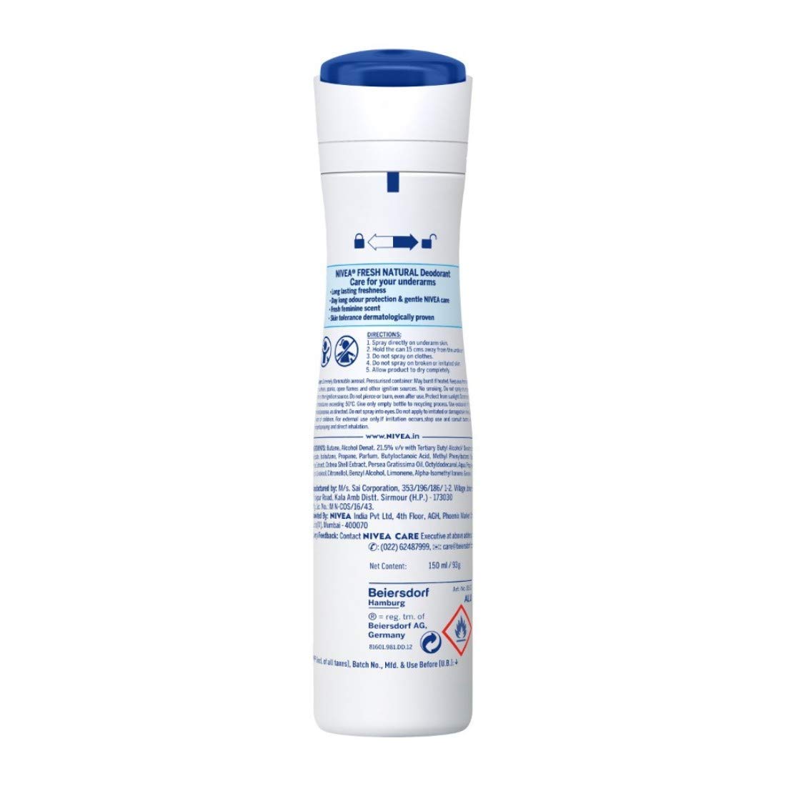 NIVEA Fresh Natural Deodorant For Women , 150ml (Pack of 3) – view 6