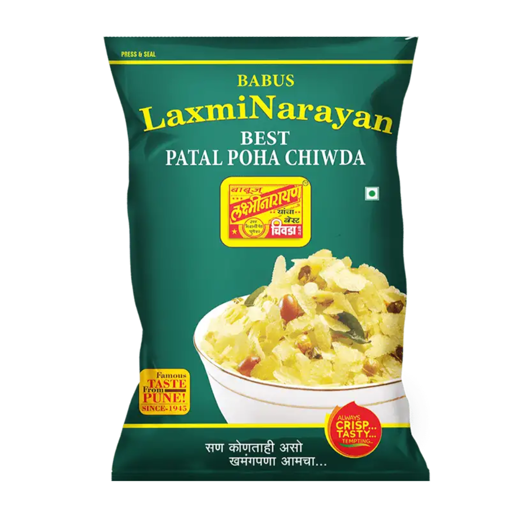 Pack of Babus Laxminarayan Pune-style patal poha chiwda 250 g