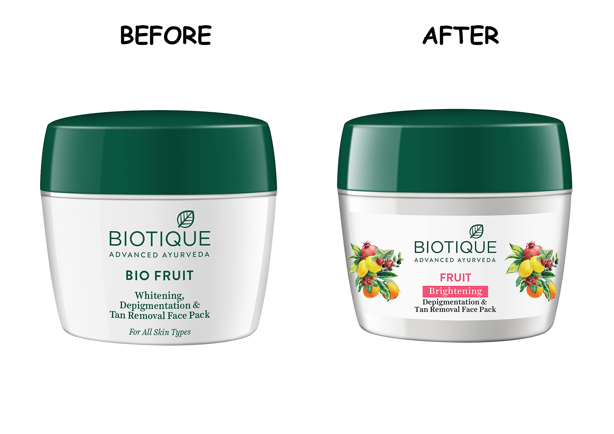 Biotique Fruit Brightening Depigmentation and Tan Removal Face Pack – view 3