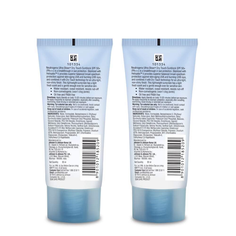Neutrogena Sunblock SPF 50 - 88 ml (Pack of 2) – view 2