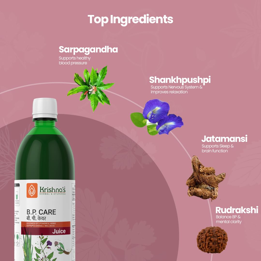 KRISHNA'S HERBAL & AYURVEDA Bp Care Juice -1000 Ml – view 3