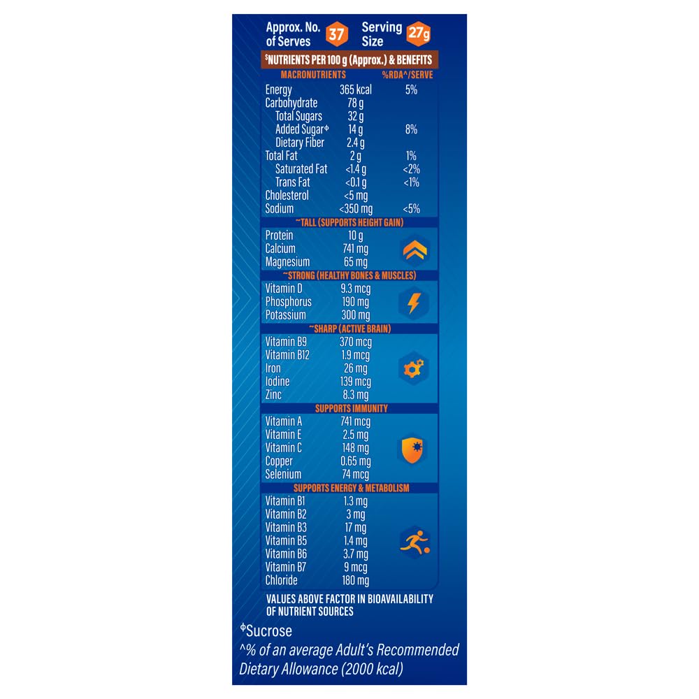 Horlicks Chocolate Health & Nutrition Drink for Kids, 1 kg Refill Pack – view 6